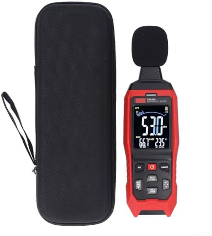 FABULETTA Professionelles TA652A Geräuschtester, digitales Schallpegelmessgerät mit klarem Display, 30-130 dB Messung für Umweltfeldarbeiten