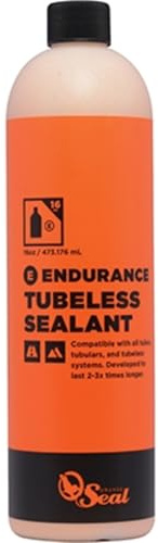 Orange Seal - Endurance Formula Tubeless Bike Tire Sealant | Long Lasting, Fast Sealing | for MTB, Road, CX and Gravel Bicycle Tires | 16oz Refill
