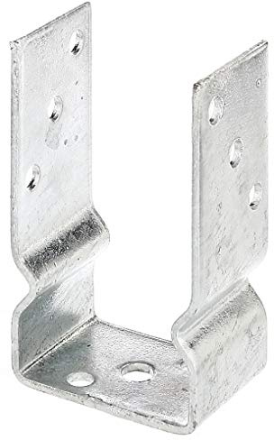 Alberts 217617 U-Pfostenträger | zum Aufschrauben oder zum Einbetonieren | feuerverzinkt | lichte Breite 81 mm
