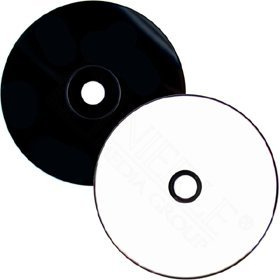 MediaRange MR241 Blank CD-R 52x 700 MB bedruckbar, 25er Pack weiß/schwarz