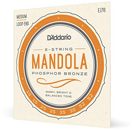 D'Addario EJ76 Phosphor Bronze Mandola Strings, Medium, 15-52