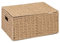 Arpan Cesta de almacenamiento con tapa de papel natural (tamaño grande)