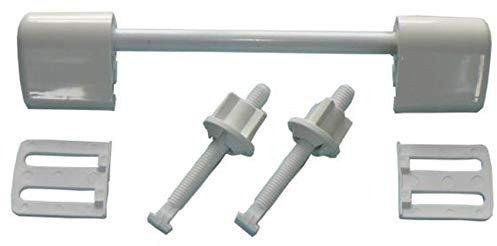 Toilet Seat Bar White Plastic Hinge Set
