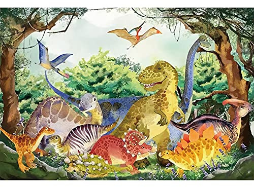 Renaiss 1.8x1.2m Dinosaurier Hintergrund Cartoon Urwald Dinosaurier Thema Party Hintergrund Kind Junge Geburtstag Baby Dusche Neugeborenen Dekorationen Fotografie Hintergrund Fotostudio Requisiten