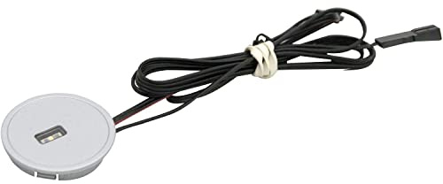 L&S Led Sensor Schalter Emotion DualColor Einbau-Sensor dimmbar, Touch Schalter mit Memoryfunktion und 6-fach Verteiler, 12V - 30W, Kunststoff alufarbig