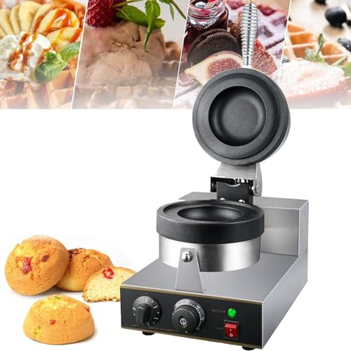 ExoticaBlend Gaufrier Commercial pour Burger, 1300W, Presse à Panini Électrique Antiadhésive, Machine à Hamburgers, Gaufres Aux Œufs à Bulles, Machine de Boulangerie
