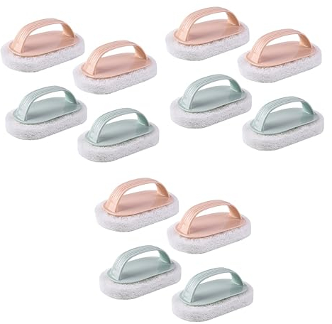 Gatuida 12piezas Cepillos para Limpieza Mango De Plástico Herramientas Prácticas para Limpieza De Cocina y Ducha para Lavaplatos y Suciedad De Lechada