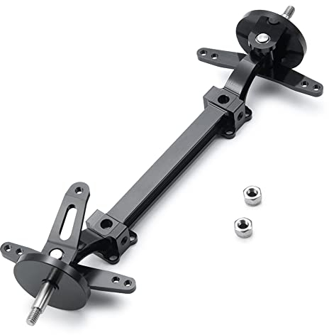 Deger Metall-Vorderachsen-Lenkbaugruppe Verbindungsstange Verbindungsstange Ohne Strom für 1/14 RC-Traktor-Auto-Upgrade-Teile,1