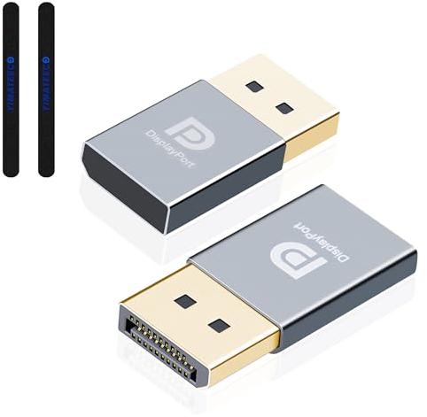 YIMATEECO Displayport - Adattatore per display virtuale emulatore EDID, adattatore fantasma senza testa 4K, supporta 1080P @60 Hz, 3840 x 2160 (emulatore display fantasma senza testa, confezione da 2
