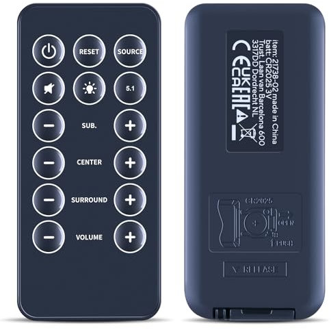 GOUYESHO Nuovo telecomando di ricambio compatibile con sistema audio Trust Gaming GXT 658 Tytan 5.1 Surround