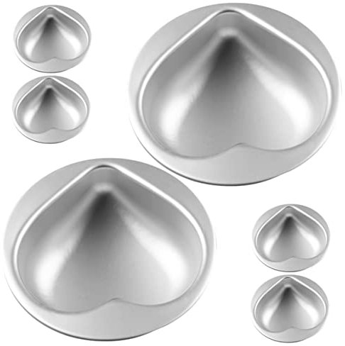 DECHOUS 6pcs Heart Shaped Cake Mold Baking Pans for Oven Cake Pans for Baking Heart Shaped Nonstick Molds for for Making at Home