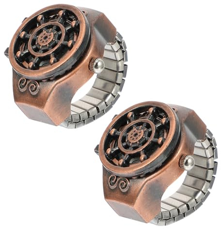 SOIMISS Geisterkopf-Ringuhr fingeruhr Watches Wrist Watch Schmuckuhr smaetwatch Handuhr für Herren entworfene Uhr Frauen schauen zu modischer Uhrenring Mini-Uhr Zinklegierung