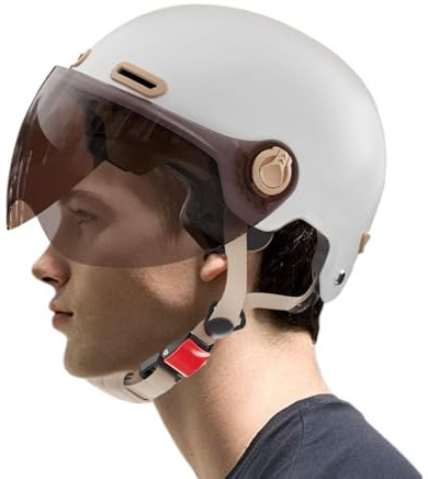 Cascos de bicicleta para hombre, casco de scooter para hombres adultos - Gafas de seguridad a prueba de viento cascos de ciclismo con diseño reflectante | Accesorios de moto, equipo de skate para