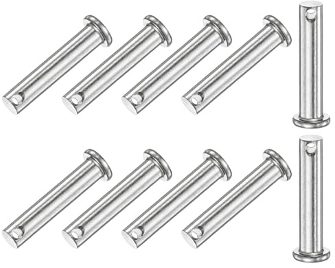 M METERXITY 10er Pcs Einloch Bolzen M8 x 40mm Flachkopf Bolzen | 304 Edelstahl, Für Mechanische Verbindungen/Festteile/Schiffstakelage, Wiederverwendbarer Gelenkbolzen