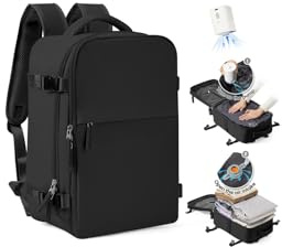 SZLX Vacuum Backpack Travel Bag with Pump, New Ryanair Cabin Size Bag Backpack Wizz air Ryanair Cabin Bags Underseat Carry-ons Easyjet Travel Backpack Cabin Size Women Men