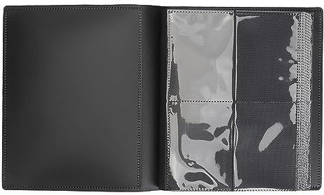 ANKROYU Carte Binder Album 4 Pocket 20 Pages 160 Capacité Premium Noir Sangle Collection Dossier pour le Trading Sport Cartes De Stockage PP Matériel Protecteur