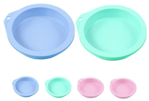 HAWILLOSCH 6 pezzi Stampi Mini in Silicone Antiadherenti per Torte Muffin e Dolci Resistenti al Calore e Facili da Pulire per Piccole Feste e Porzioni Individuali