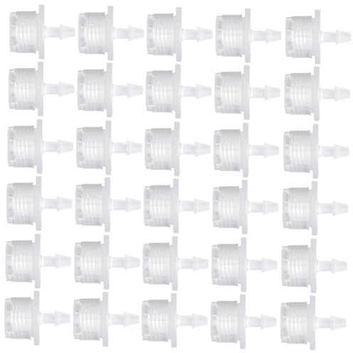 DIYEAH 100 piezas Unidades Emisores de Riego por Goteo Ajustables de Orificios Accesorios de Microaspersión para Sistema de Riego por Goteo Jardines Huertos y Invernaderos Material PP