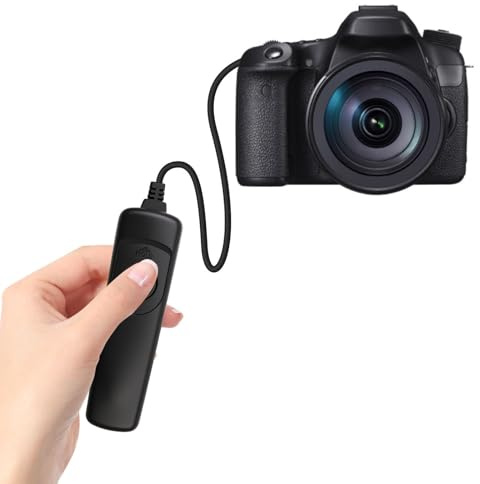 Cavo di controllo remoto dell'otturatore RS-60E3 compatibile con Canon EOS R6 RP R 90D 2000D 250D 800D 750D 700D 650D 600D 550D 500D 450D 400D 350D 100D 60D 70D telecomando con cavo di tiro RC201-EE
