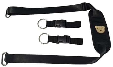 Gancio Per Appendere Passeggini Con Blocco Sicurezza Pratico Cinturino Per Trasporto in Poliestere Comoda Compatibilità Per Accessori Per Carrozzine Gancio Per Accessori Per Passeggini Da Viaggio