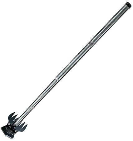 Herramienta de extractor de césped – Mango antideslizante Rastrillo de jardín duradero, rastrillo escarificador, para labranza, aflojamiento, jardín, balcón, plantas, exterior, agricultura