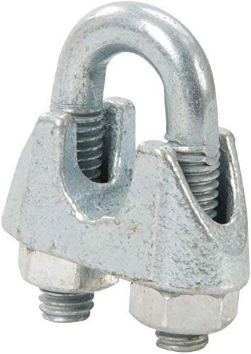 Galvanised Wire Rope Grips Bolts Bulldog Grip… (10 x 3mm)
