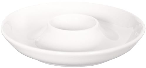 KAHLA 117404A90011X Pronto Eierbecher mit Ablage | weißer Eierhalter 12 cm aus Porzellan