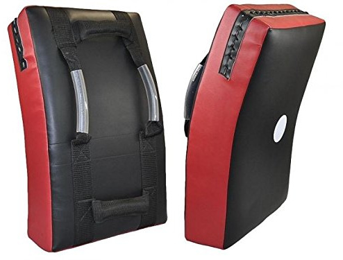 Explode Sports Premium Schlagpolster Kampfsport groß 60x35x15cm | Trittkissen | Low Kick Pratze für Schlag und Trittechniken bei Kickboxen, MMA, Muay Thai, Krav MAGA Training | leicht Gebogene Pratze