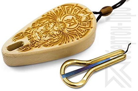 Oberton Pro -=Yungur=- Maultrommel mit Schutzhülle aus Zedernholz. Am besten für den Preis Anfänger/Spielzeug/Geschenkset!