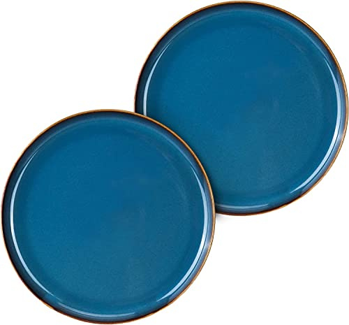 Hoteck 32-delad middagsservis gjord av keramik, porslinskeramik, blå, 2 st – 21,5 cm