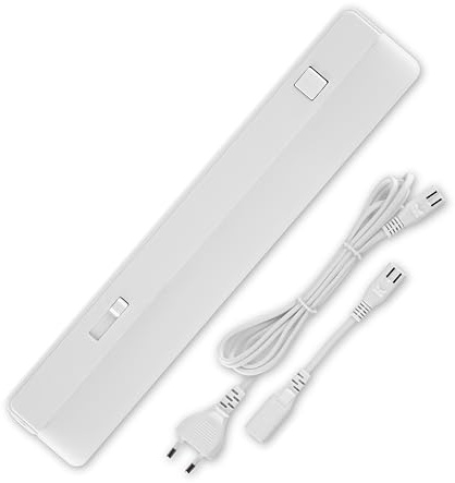 REV SLIDE Küchen LED Unterbauleuchte, LED Unterbauleuchte erweiterbar, 35cm, 25.000h, 5,5W, LED Leuchtröhren 425lu, weiss