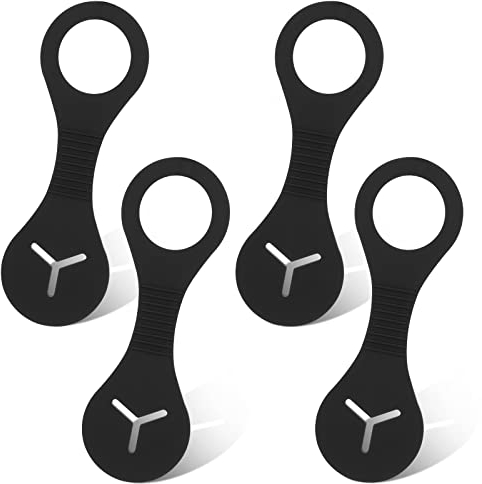 Cobee 4 teiliger Hundekotbeutelhalter, Hundeleinen-Abfallbeutelhalter aus Silikon, Hundekotbeutel-Spender für Hundespaziergang, Fahrradzubehörhalter