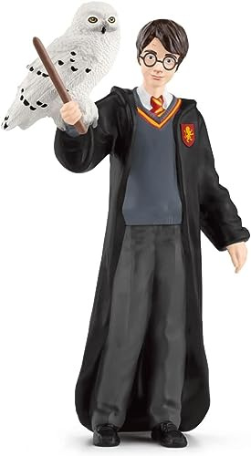Schleich Harry Potter | Harry Potter & Hedwig 42633 | ab 6 Jahren | 2 Teile | Set aus Jungenfigur & Tierfigur Eule | Sammelfiguren & Geschenk für Kinder & Fans | 2-teiliges Set