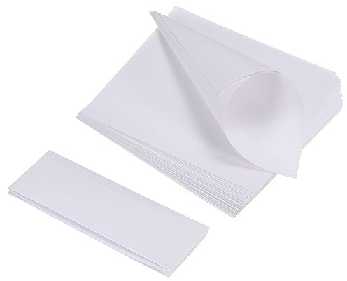 PATIKIL Wedding Confetti Cone Stand Box, 50 Pack Flower Confetti Petal Cone Paper Holder with Double-sided Adhesive Tape for Weddings Parties, White