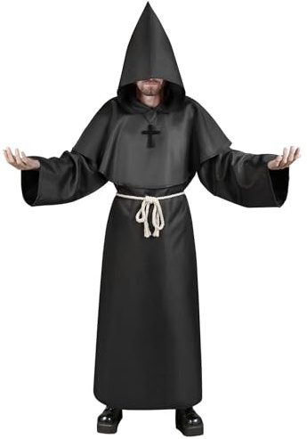 Aomig Disfraz de Monje, Disfraz de Sacerdote Medieval