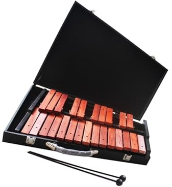 Glockenspiel Xylophon 25-Ton Xylophon Schlaginstrument Holz Schlaginstrument Naturholz Schöner Ton