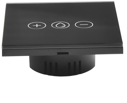 Zoegneer Wifi-water Heater Switch With Battery Level Display Water Heater Touch Switch For Tuya For Immersion Heater,(black)