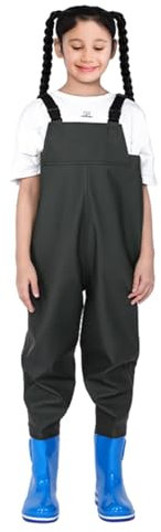 Gupcaqosjw Watstiefel zum für Kinder,Watstiefel für Kinder mit Stiefeln - Einteilige Wathosen für Jugendliche zum - Jagdwathosen, Regenhosen, Stiefel und Wathosen, Wasseranzüge,