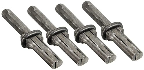Losueeun Lot de 4 fendeuses de pierre, cales, tailleurs de pierre, outils de déchiquetage, burin en fer, kit d'outils à main, , facile à installer, facile à utiliser