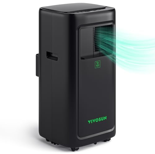 VIVOSUN Smart Klimaanlage, 7000 BTU, 4-in-1 Funktion für Growzelte | Klimaanlage mit Temperatur- & Feuchtigkeitssensor, Intelligente Fernbedienung, Ideal für Pflanzenzucht und Innenräume