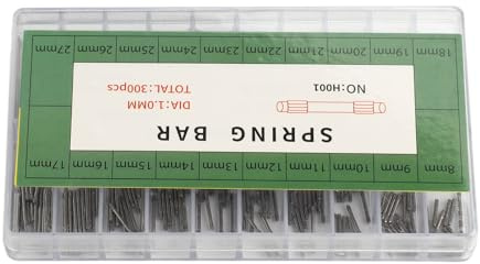 KIMISS Watch Pin Friction Bar - 1.0mm Thickness Watch Bracelet Pin Friction Bar Repairing Accessories 8‑27mm - Repair Tools