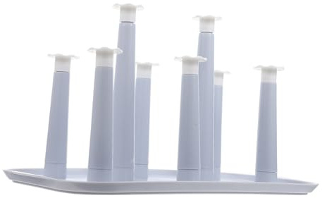 Gatuida Portabicchieri Quadrato in Plastica Resistente Organizer Per Bottiglie e Stendibicchieri Da Cucina Con Design Capovolto Per Asciugatura Rapida Per Casa Bar e Ristoranti