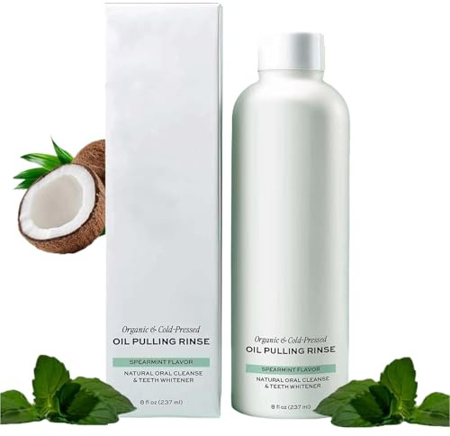 Bain de Bouche à L'huile Pour Dents et Gencives - 237ml Bain De Bouche Naturel Blanchiment Dents,Beauté Usage Quotidien Nuit - Nuit Salle De Maison École