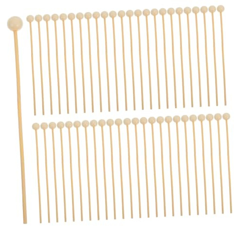 BELLIFFY 200pcs Wooden Cake Pop Sticks for Dessert DIY Natural Food-Safe Candy Sticks Bulk for Marshmallows Chocolate Cupcake Decoration Party Treats and Chocolate Fountain Accessories