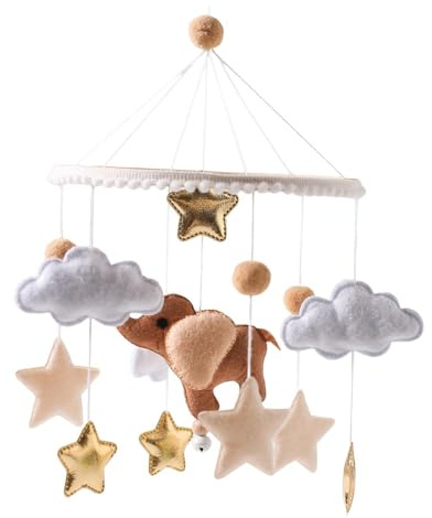 QUXVUIS Baby Crib Mobile Bohemian Style Decoration. Stimulate Baby S While Enhancing Nursery Decor Can Be Moved Bed Bell Rattle Toy Mobile Hanging Toy
