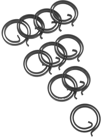 KOMBIUDA 10 Pièces Ressort de Serrure de Porte en Fer Noir Résistant à L'usure pour Poignée à Levier, Renforce la Protection Anti-effraction, pour Réparation DIY Bureau