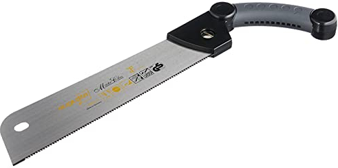 Augusta-Heckenrose Japanoflex 300mm I Säge aus Bandstahl C75 für Feinschnitte I Holzsäge mit flexiblem Sägeblatt & 2-Komponenten Kunststoffpistolengriff