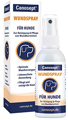 Canosept Wundspray für Hunde 75ml - Zur Reinigung und Pflege von Wundbereichen - Optimale Wundversorgung - Stressfreie Anwendung - Von Tierärzten empfohlen