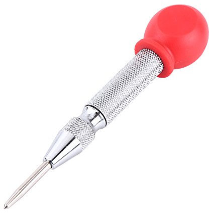 1 Pcs Pointeau Automatique Force Règlable en Acier au Carbone avec Poignée Rouge