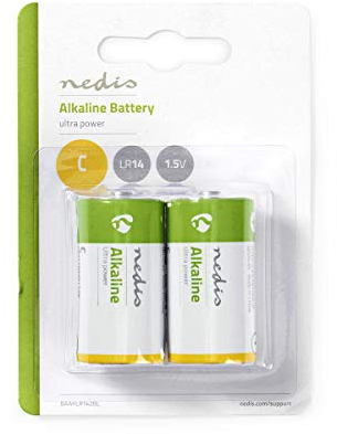 Nedis Pile alcaline C 1,5 V 2 ou nites Étui